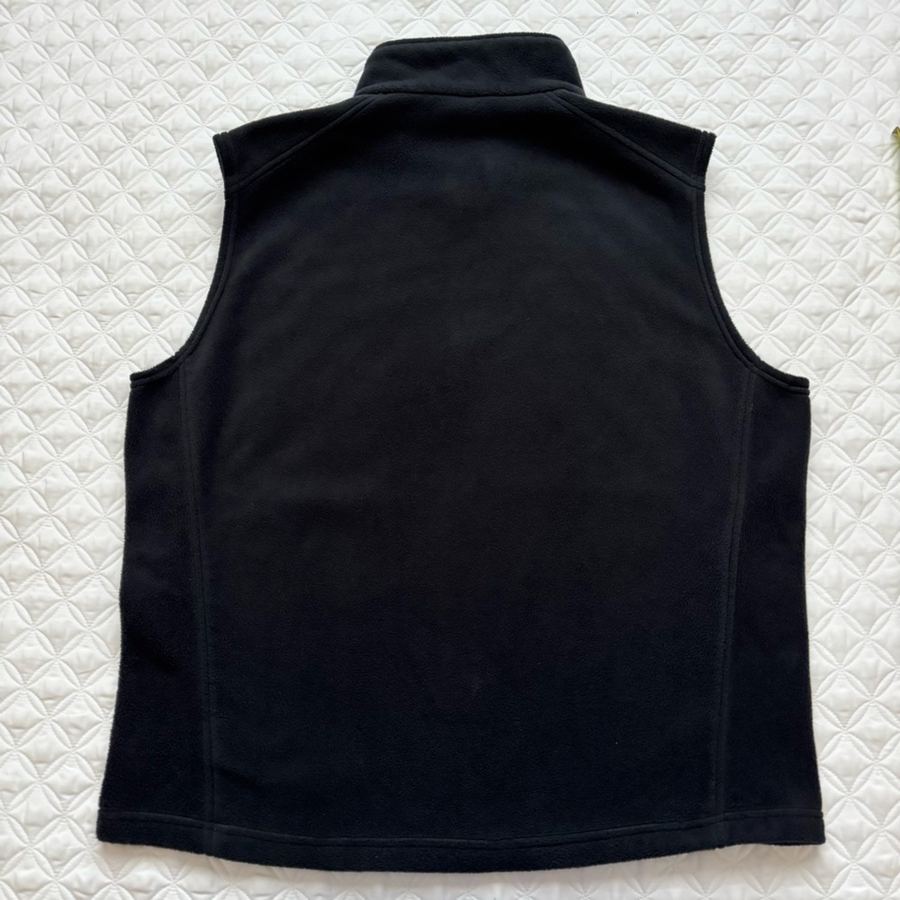 Columbia Men's Steens Mountain Fleece Vest With Zipper Pockets Black Size L - Picture 11 of 11